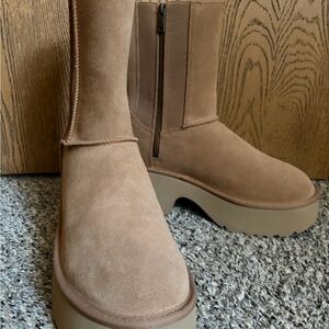 UGG Women's Tan Heeled Boots